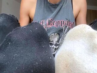 Curly Blonde Teen Records Solo Dildo Masturbation More at