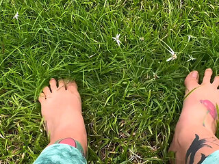 I Let You See My Feet Rubbing and Pressing Against the Grass