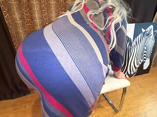 Homemade sex with a big woman with huge tits and a wide ass
