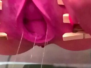 Clamped Pussy Gets Fisted Hard!
