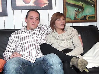 Liss Longlegs Threesome Blowjob - Two Horny Girls Fucking Big Cock