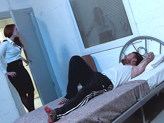 Hot redhead babe gets fucked hard