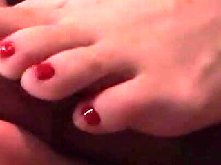 Footjob in the Parking Lot