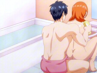 Big cock teenager washes and fucks his eager young MILF