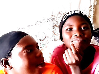 With my friend