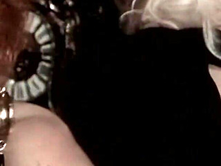 Vintage Threesome: 2 Hairy Babes, a Black Cock, and a Rubber Cock