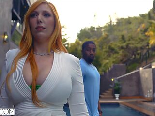 Big-Tits Milf Lauren Phillips Takes Isiah Maxwells BBC Deep in Her Ass After Craving Interracial Pounding