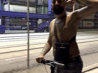 Your Favorite Arab Alpha Boy Jacks His Dick in Public