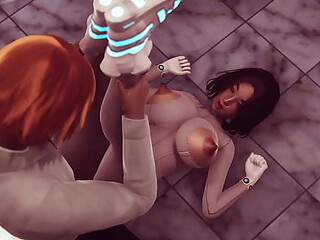 Anime big-boob beauty gets animated hardcore