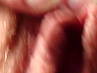 Pussy Rubbing and Fingering in Closeup