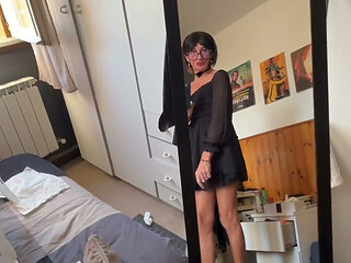 Sexy Walk in Front of the Mirror 01