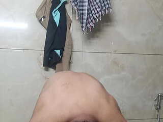 Indian Rajasthani desi man enjoy shower and masterbation show with neighbour police officer uncle daddy pakistani daddy teacher