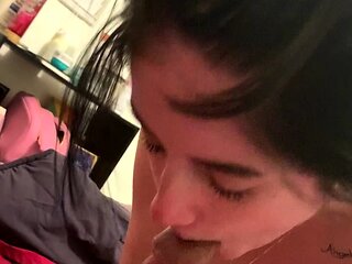 Hot amateur teen blowjob and facial HD video