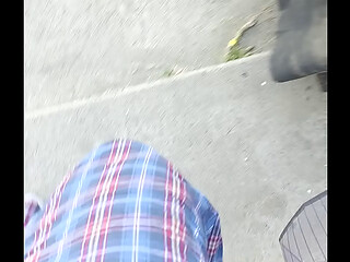 BBC flashing the milf next door because she told me that she loves big black cock yesterday