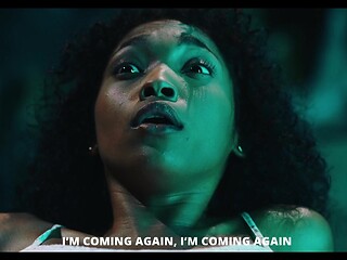 Alien monster pounds black girl with big tits in rough fuck
