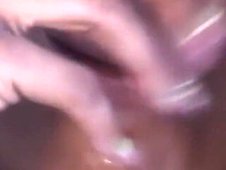 Black Cheerleader Has a Big Hard Cock for Her Wet Pussy