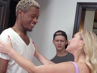 Black cock of a horny  stud is going to make her SCREAM