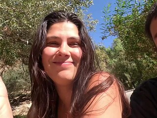Neighbor's Busty Latina Wife Deepthroats Her Husband's Cock