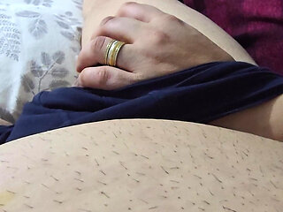 Step Mom Help Roommate by pulling out his dick and handjob him for a day