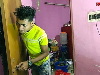 Desi Bhabhi Fucked Hard by Village Boy - Real Indian Homemade Sex