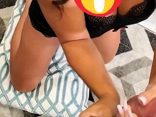 Amateur girlfriend handjob and anal with cumshot