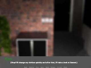 Caught spying on two sexy lesbians in POV 3D porn