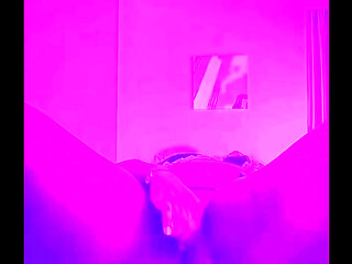 Masturbation under the purple lights