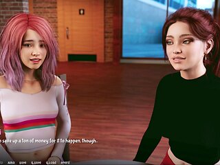 Big boobs in a visual novel walkthrough and playthrough