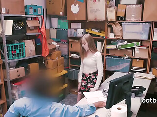 Caught Stealing Panties? Bend Over for the Guard