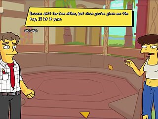 Animated adult fun in the burning mansion with taffy tales