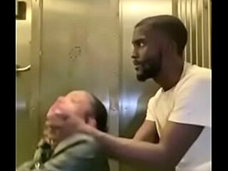 Ebony babe gets fucked hard at work