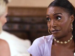 Jessie Saints Big-Tits Seduction of Ebony Roomie Daya Knight Ignites Steamy Interracial Passion