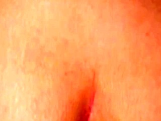Anal toy makes her tight hole expand