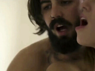Threesome with Shaved Babe Silvia Rubi, Gabe Tonic and David Santos  Cum in Mouth HD