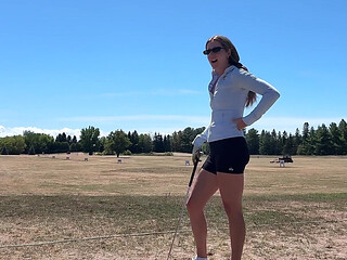 Public Orgasm at the Driving Range