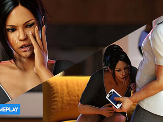 EP17: Tracy Sucking Her Man's Cock While He's Playing - Living with Temptation: American Sunset