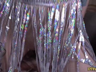 Brunette Bella Mur Shakes Her Assets in a Private Dance