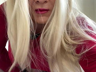 Part 2 of husband cheating on wife with sexy amateur slutty and horny Crossdresser