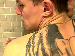 Hard Daddy First Fucked His Stepson Himself, and Then His Best Friend Fucked Him and Cummed in His Mouth
