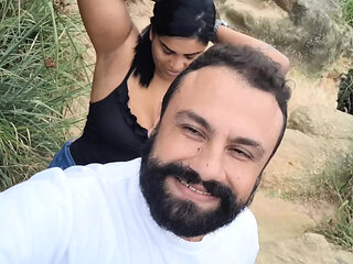 One Night, Three Fucks: Bar, Beach & Garage with Nicoly Mattos