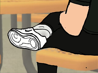 Edwald Candid Nike Shoeplay (Animation)