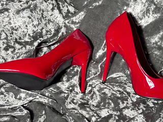 Something for the Foot and High Heels Lovers, I Show My Pumps, Feet in Stockings