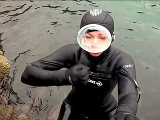 Dive Mask Tease - Stroke to My Underwater Eyes