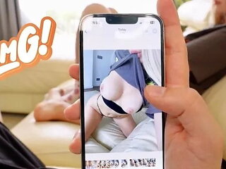 I Caught My Step Sister Taking Nudes! It's My Chance to Fuck Her