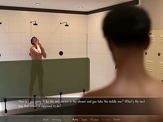 Str8 4 - Big Cock in Gym Shower