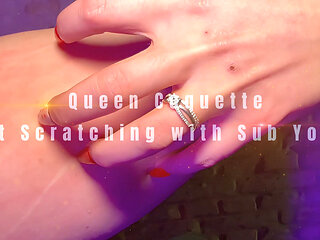Catgirl Domina Scratches Her Sub - Long Nails Fetish & Scratch Play