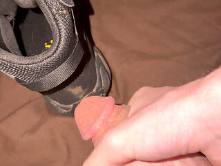 Cumshot on my boot