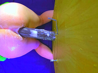 femboy loves a rough dildo ride