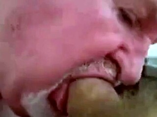 Amateur Daddy Bear Sucks Cock