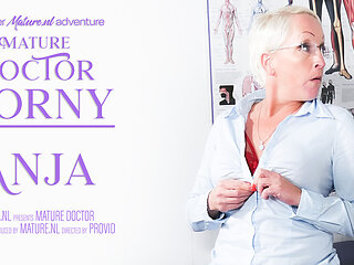 Mature Doctor Anja Is Alone At Her Practise And Gets Horny